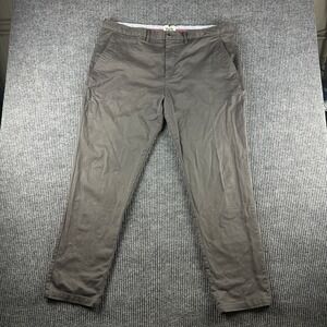 Perk Feel Good Chino Pants Mens 40x30 Slim Fit Stretch Cotton Dark Grey Charcoal